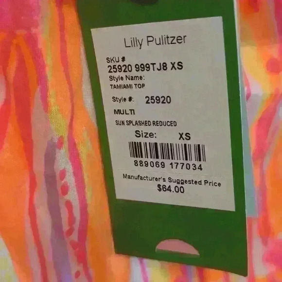 NWT Lilly Pulitzer Tamiami Top. XS - Picture 4 of 4